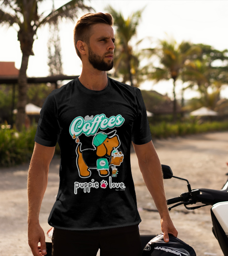 Puppie Love Iced Coffees Pup Kelly T-Shirt