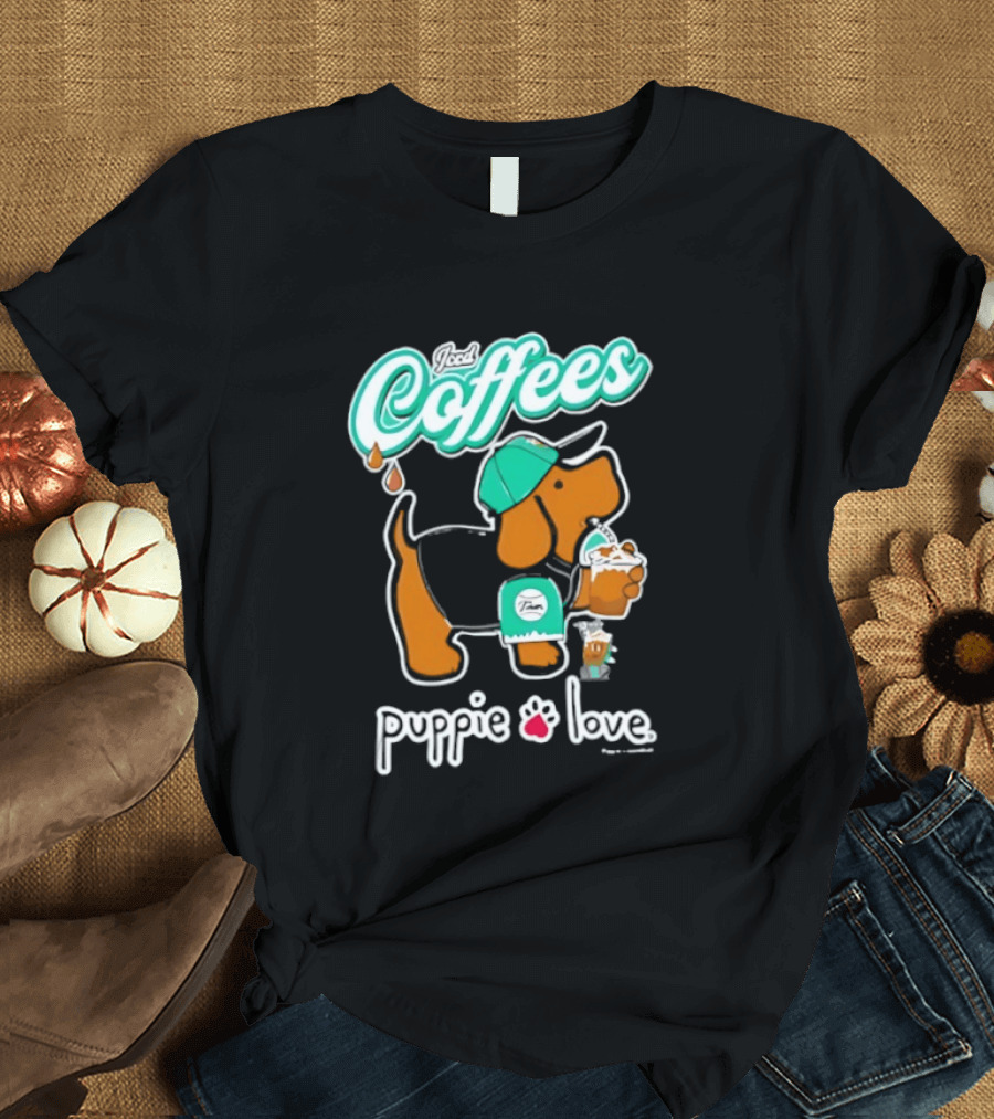 Puppie Love Iced Coffees Pup Kelly T-Shirt