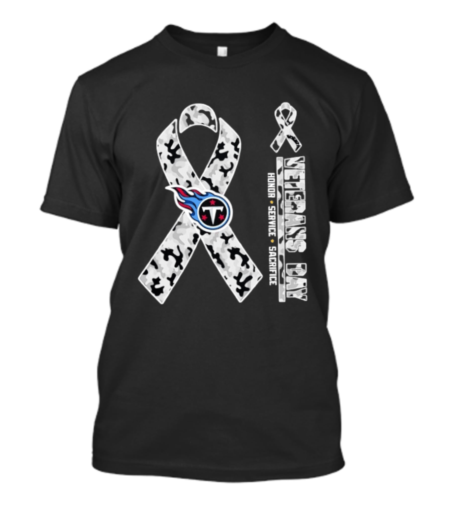 Tennessee Titans X Veterans Day 2026 Honor Service Sacrifice T-Shirt