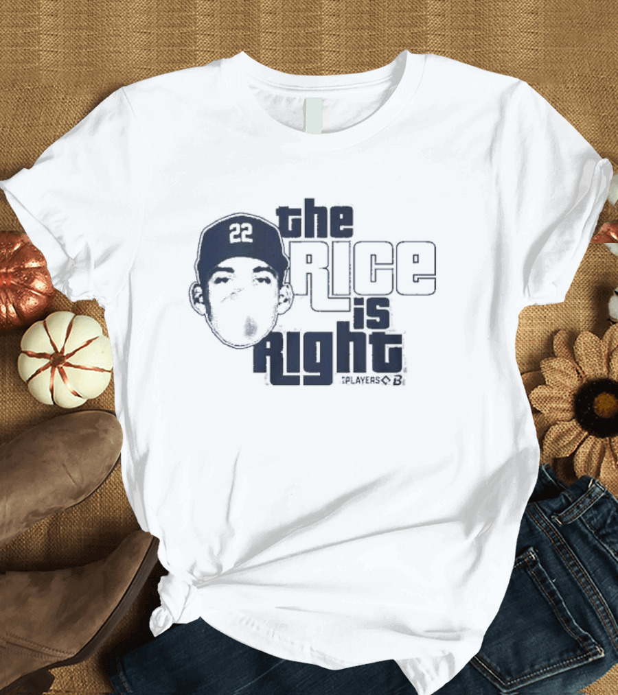Ben Rice The Rice Is Right New York Yankees Player 22 T-Shirt