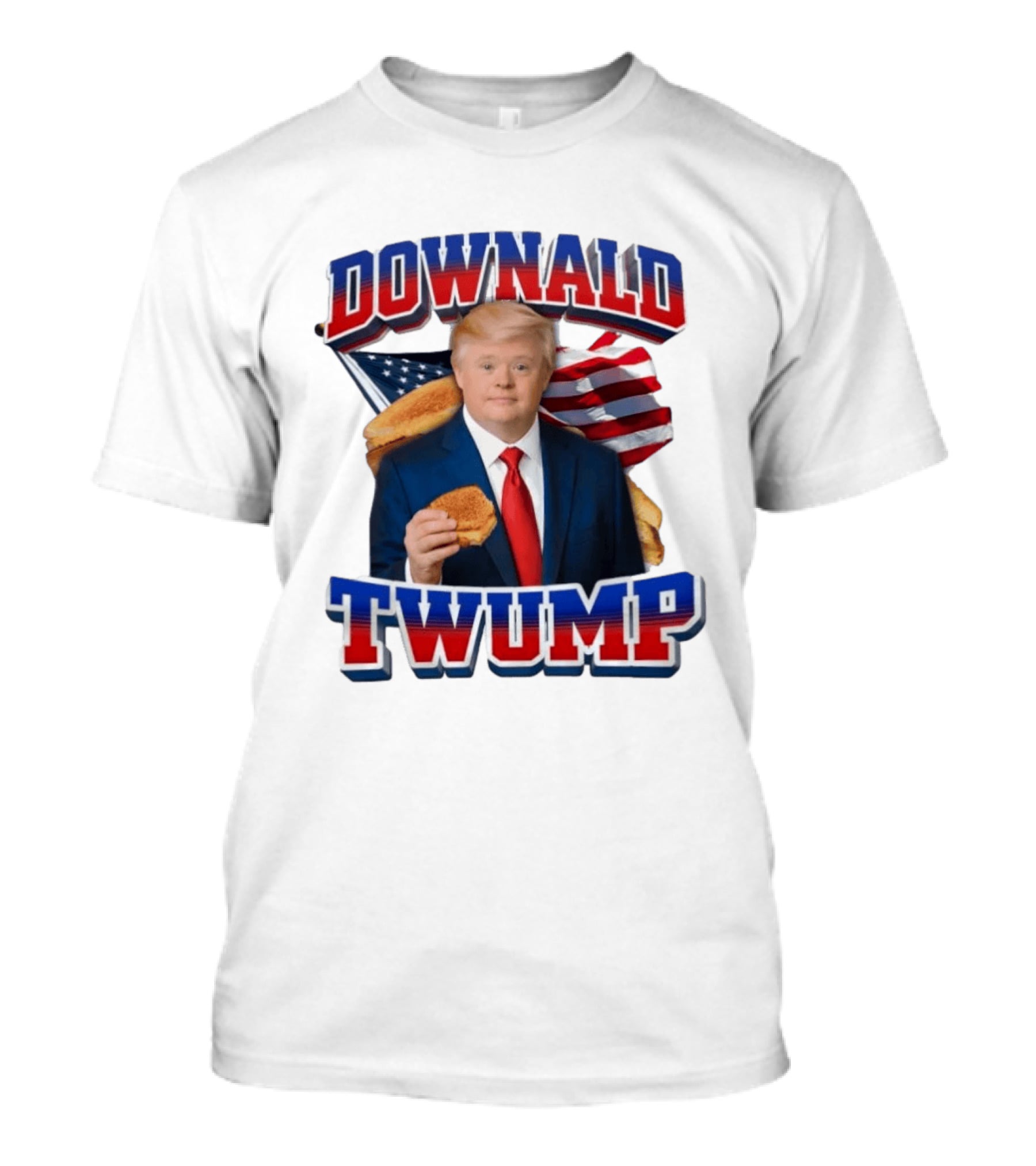 Downald Twump Grilled Cheese Sandwich Meme T-Shirt