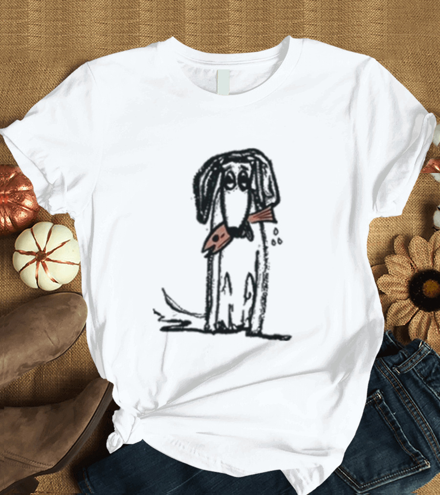 Leftover Salmon Good Dog Fish Band Artful Canine With Fish Collar T-Shirt