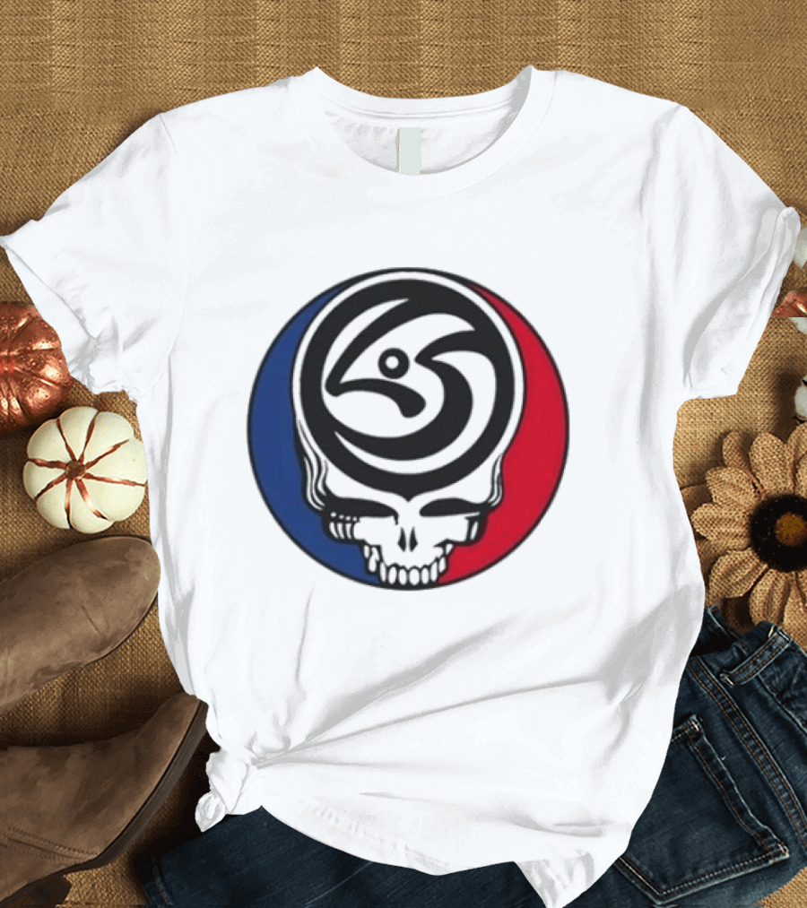 Leftover Salmon Grateful Dead Steal Your Face Salmon Garcia's Chicago March 6 8 2026 T-Shirt