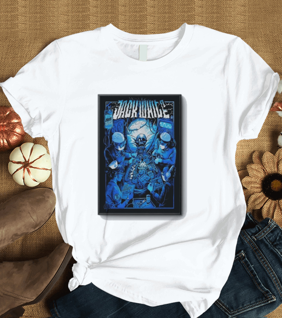 Jack White Del Mar CA 9 30 2026 Fake Blues Touring Skeleton Surgeons T-Shirt