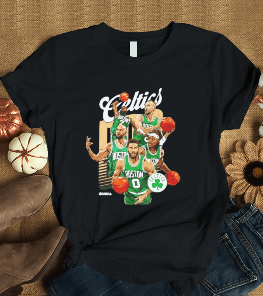 Boston Celtics 2026 Starting 5 Team NPBA Celtics Logo Basketball T-Shirt