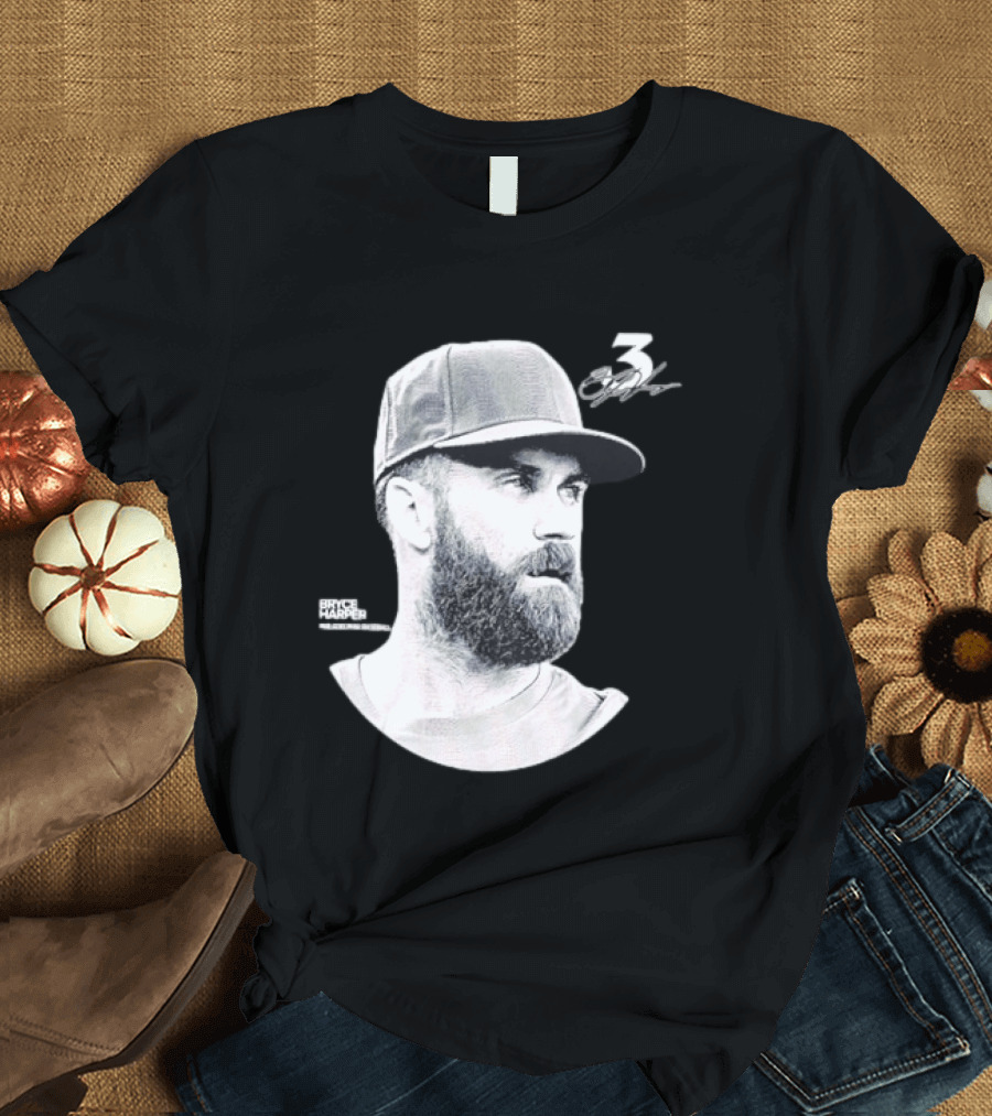 Bryce Harper Philadelphia Phillies Lineage Series 3 Signature T-Shirt