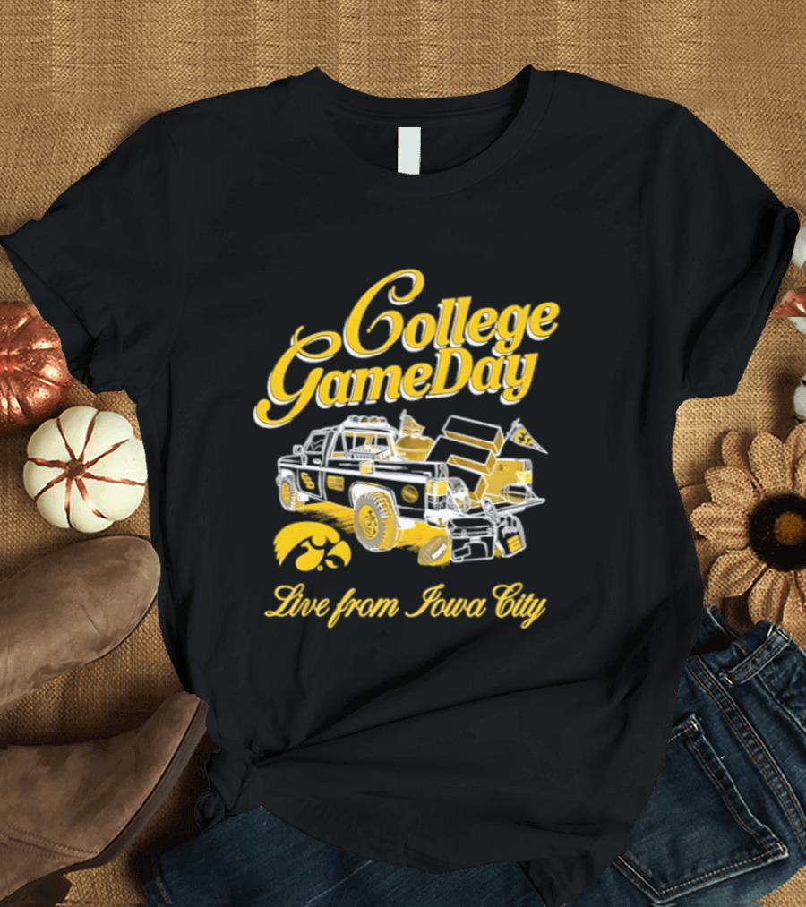 Iowa Hawkeyes 2026 College GameDay Live From Iowa City Tailgate Truck Hawkeye T-Shirt