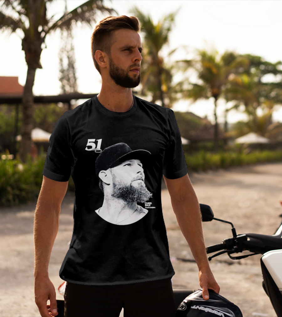 Chris Sale 51 Atlanta Braves Lineage Series T-Shirt