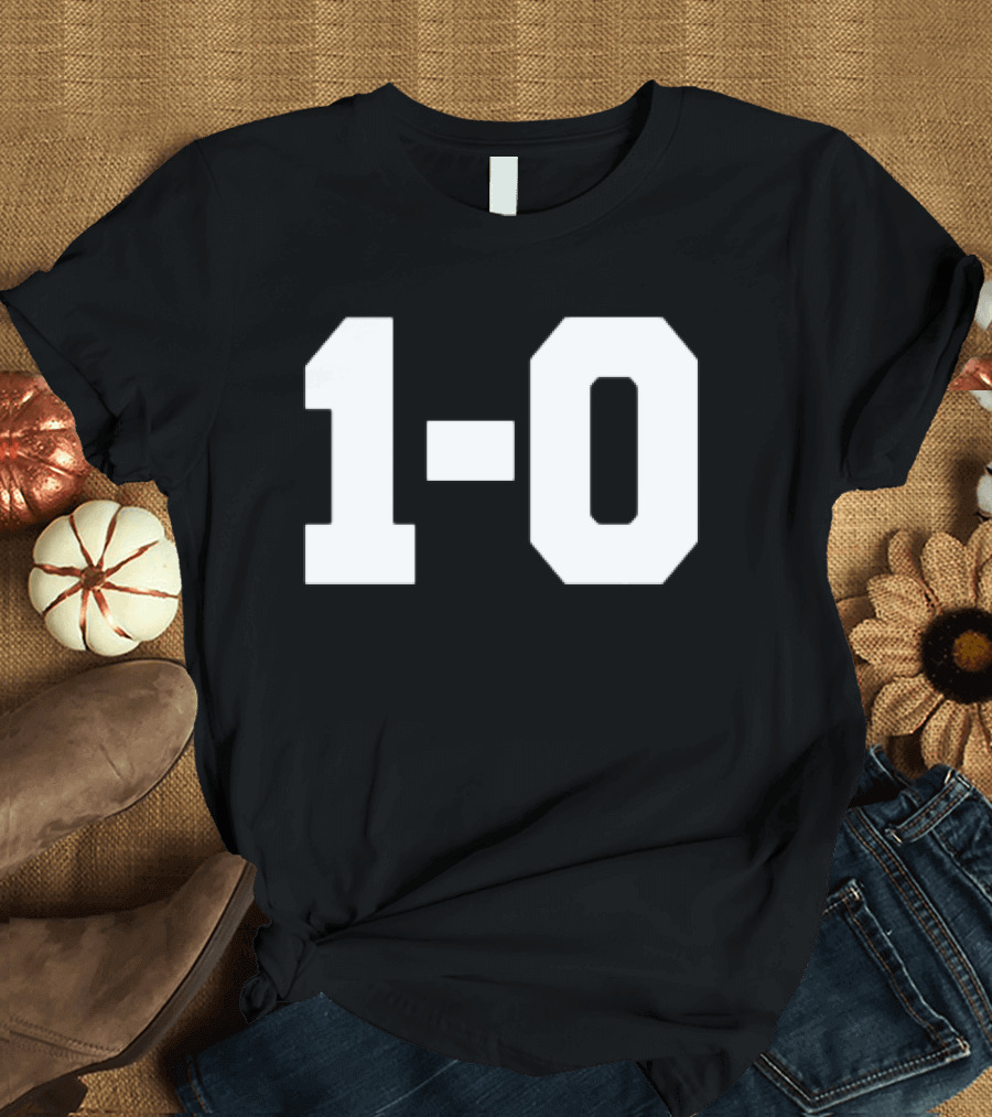 Coach John Harbaugh 1 0 Victory Scoreboard Triumph T-Shirt
