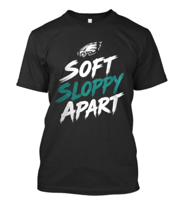 Philadelphia Eagles Soft Sloppy Apart Brush Stroke Eagle T-Shirt