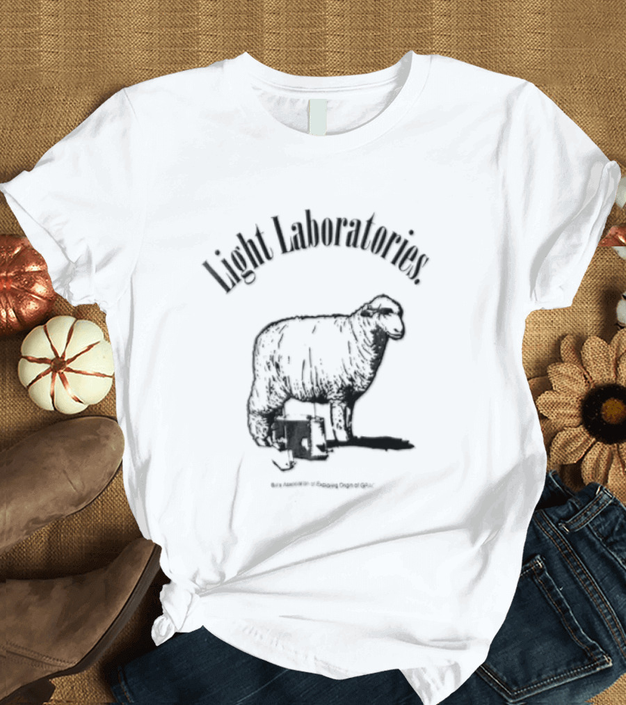 Light Laboratories Sheep Sketch Exploring Origin Of Grace T-Shirt