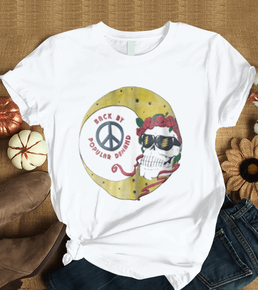 Back By Popular Demand Skull Sunglasses Lightning Peace Roses T-Shirt