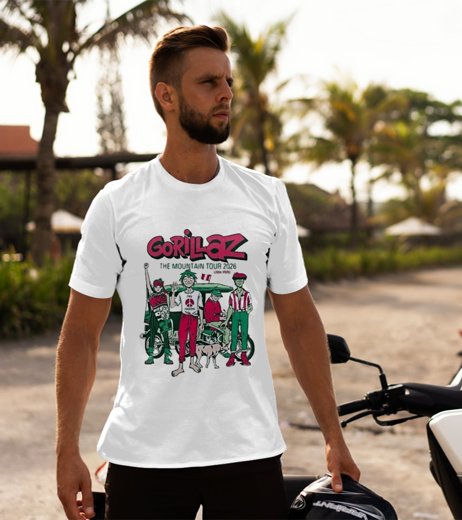 Gorillaz The Mountain Tour Lima Peru 2026 Arena 1 Park November 23 T-Shirt