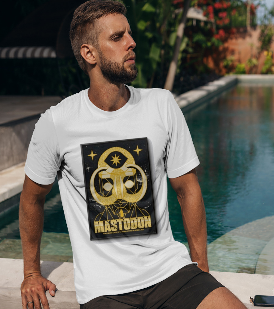 Mastodon The Fillmore Detroit Oct 1 2026 With Deafheaven And Khemmis T-Shirt