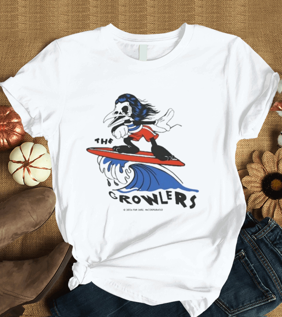The Growlers Surfing Bird Character 2026 Tour Exclusive T-Shirt
