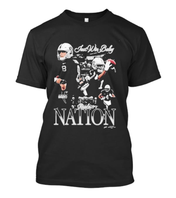 Jaee Raiders Just Win Baby Football Nation Player Highlights T-Shirt