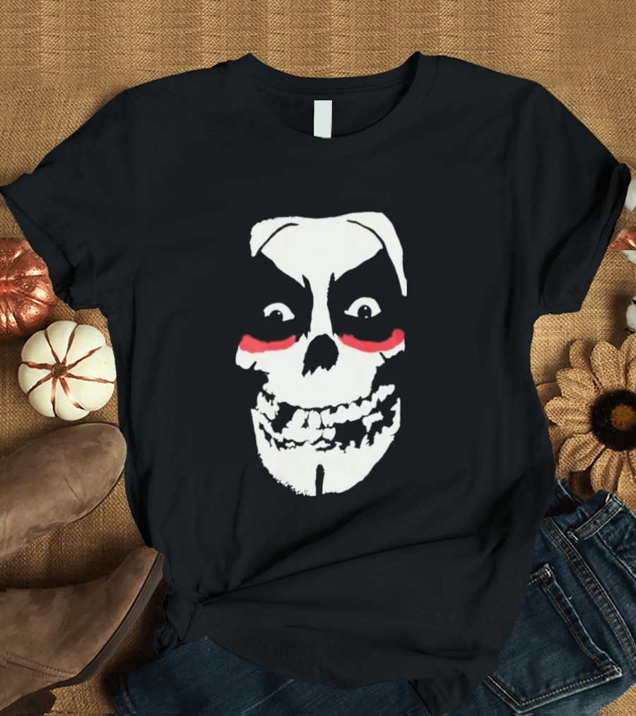 Original Misfits Skull With Danhausen Red Makeup Mechanics 2026 T-Shirt