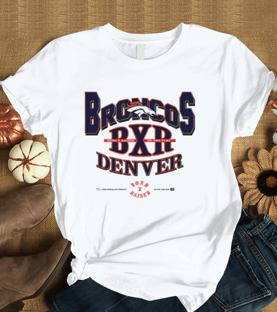Born X Raised Broncos BXR Denver Collab White T-Shirt