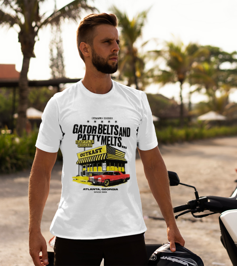 Gator Belts And Patty Melts Outkast Waffle House Atlanta Georgia 1995 T-Shirt