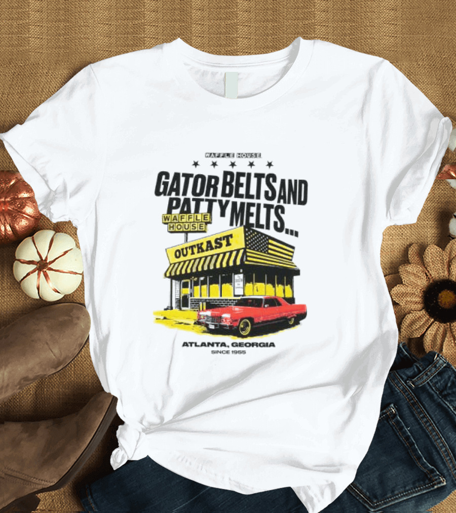 Gator Belts And Patty Melts Outkast Waffle House Atlanta Georgia 1995 T-Shirt