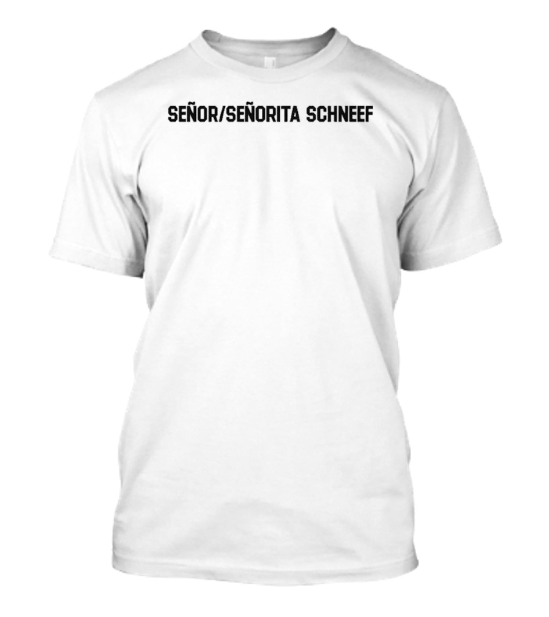 Señor Señorita Schneef Text Double Layered Detailing T-Shirt