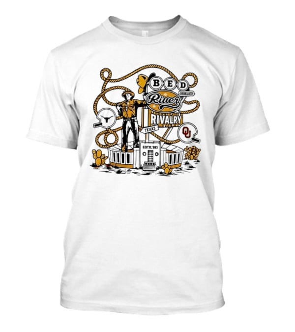Texas Longhorns Red River Rivalry 2026 OU Vs Texas Iconic Showdown T-Shirt