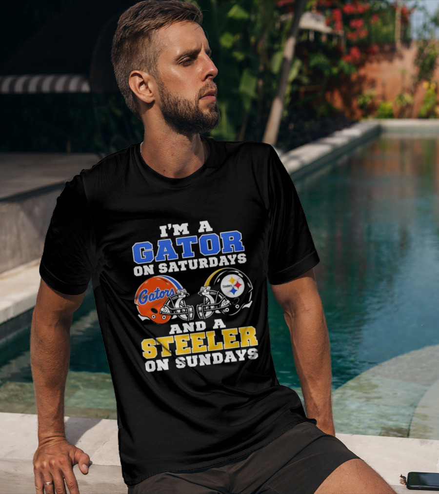 Gator On Saturdays Steeler On Sundays Football Fan Pride T-Shirt