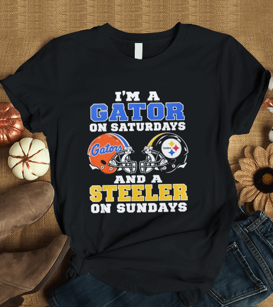 Gator On Saturdays Steeler On Sundays Football Fan Pride T-Shirt
