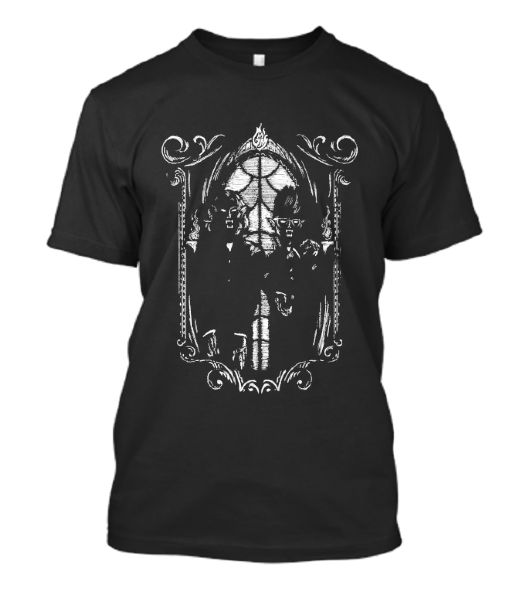 Good Gothical Morning Victorian Gothic Spider Web Ornate Frame T-Shirt