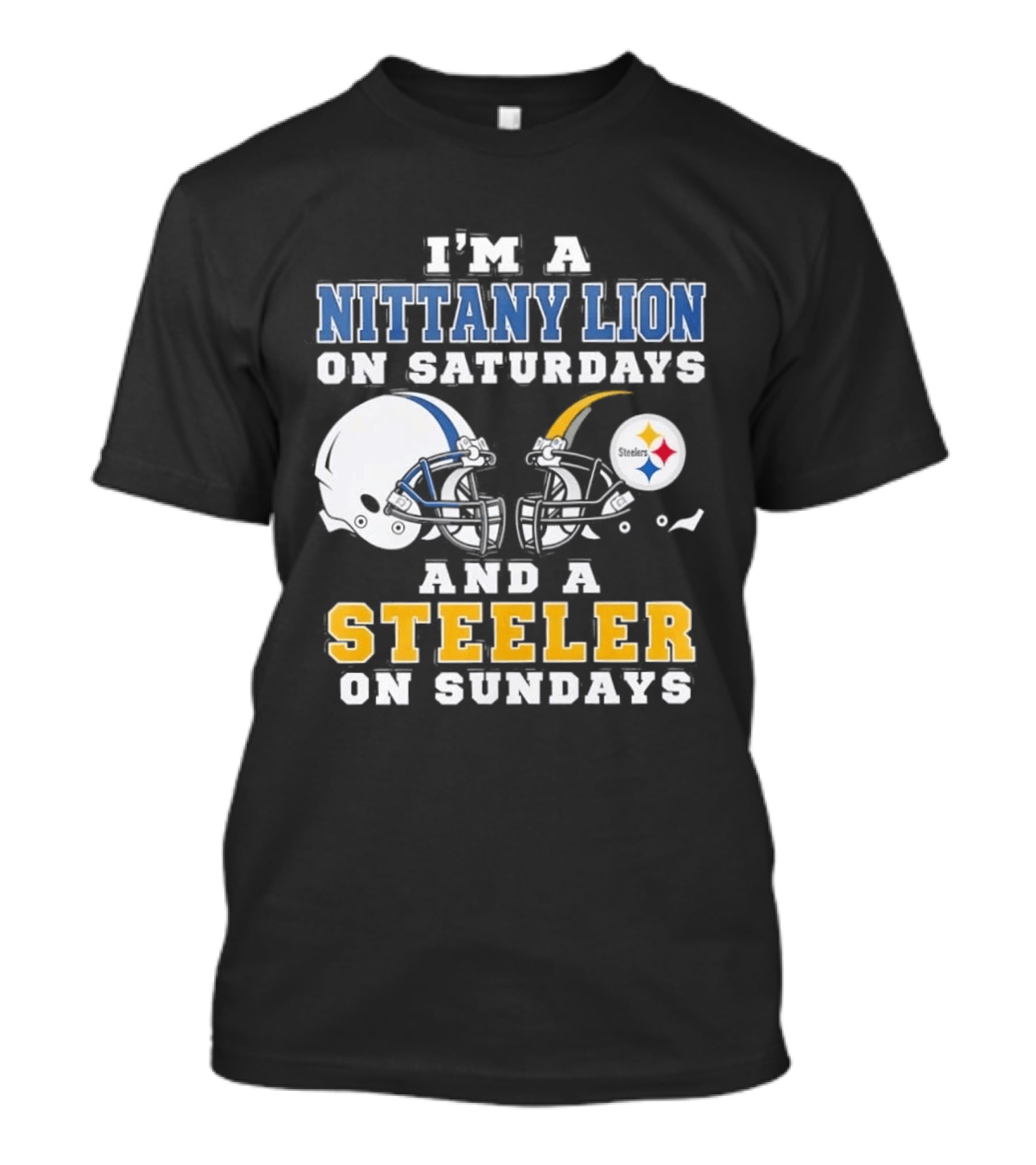 Nittany Lion Saturdays Steeler Sundays Football Fan Gear T-Shirt