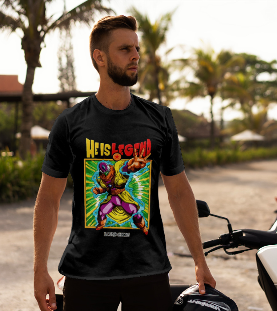 He Is Legend Lord Slug Anime Character Power Pose T-Shirt