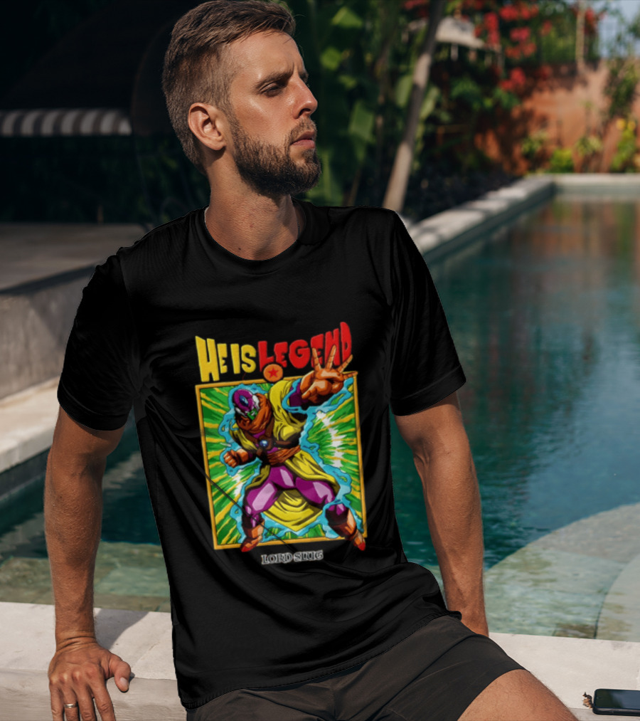 He Is Legend Lord Slug Anime Character Power Pose T-Shirt