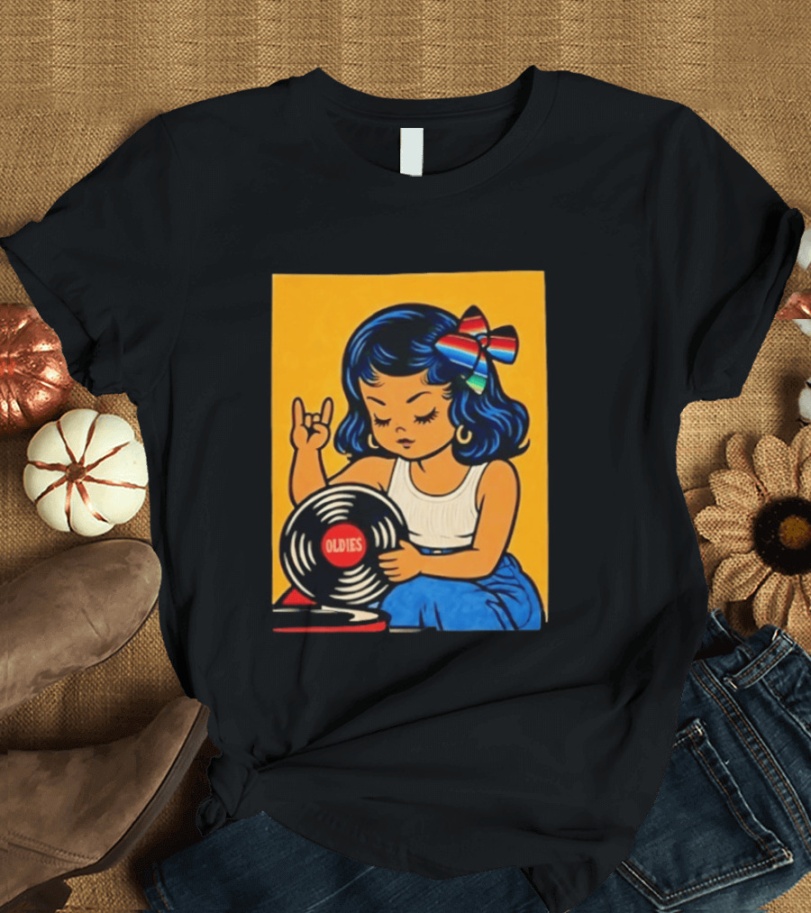 Oldies Lil Chingona Halloween 2026 Retro Record T-Shirt