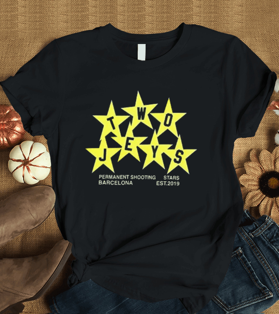 Twojeys Barcelona Permanent Shooting Stars Est 2019 T-Shirt
