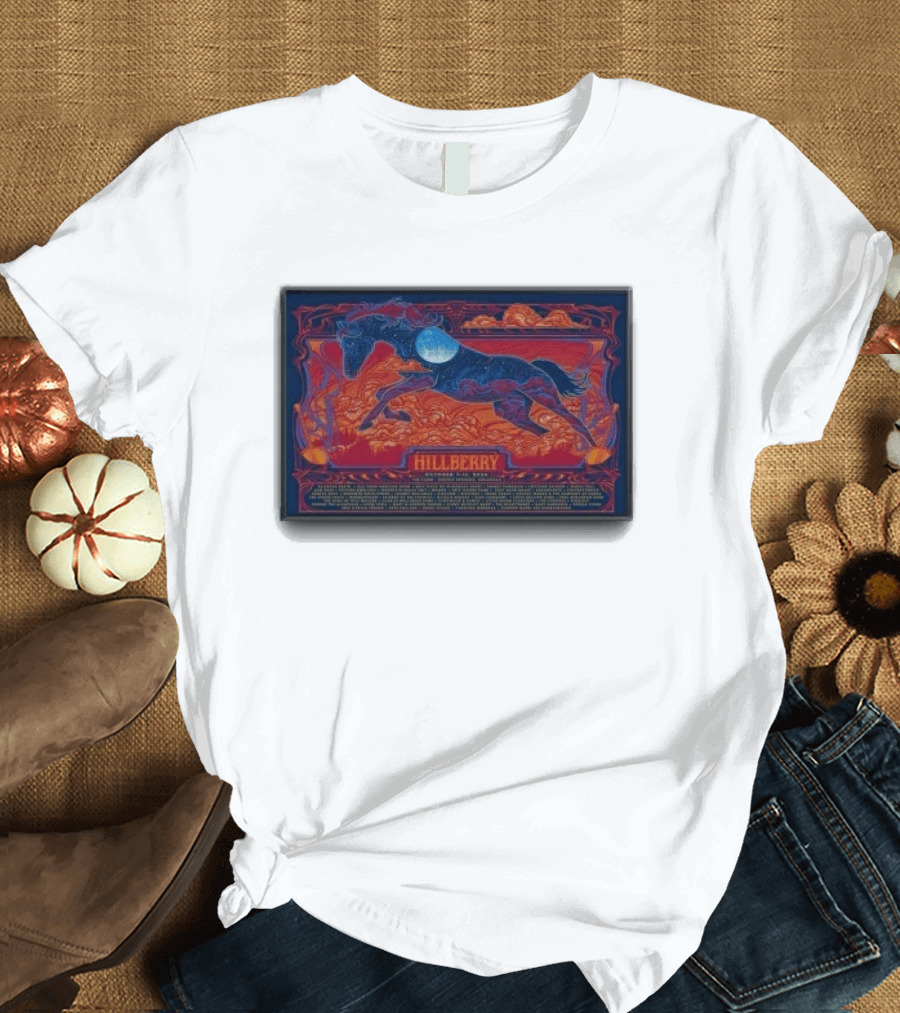 Hillberry Festival October 7 11 2026 Eureka Springs AR Event With Horse And Moon T-Shirt
