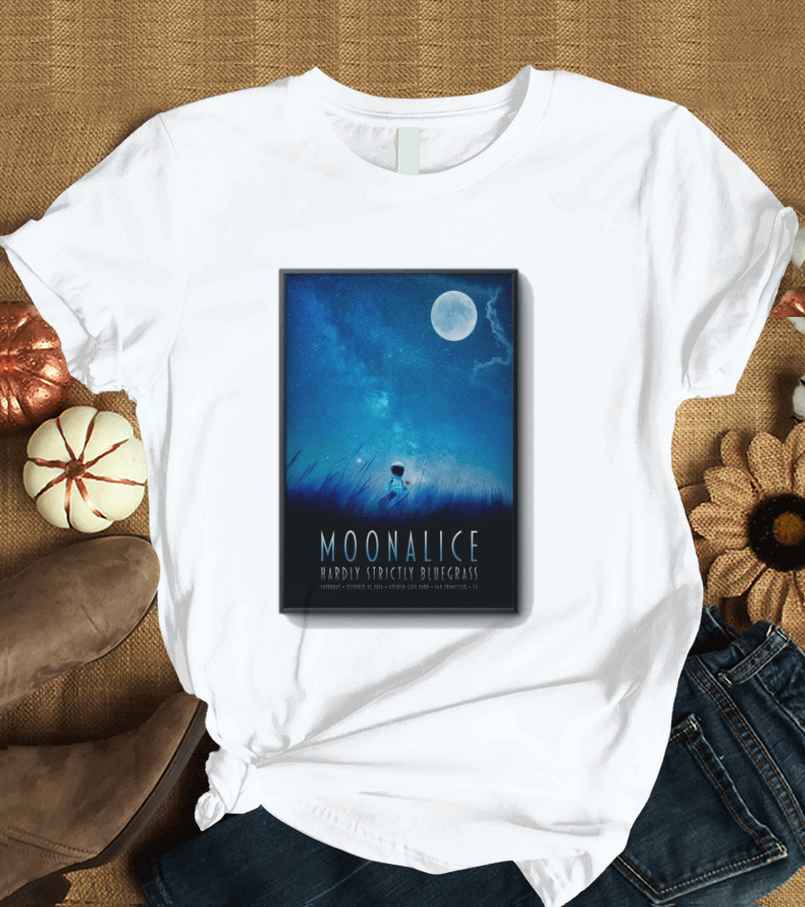 Original Moonalice Hardly Strictly Bluegrass October 3 2026 Golden Gate Park San Francisco CA T-Shirt