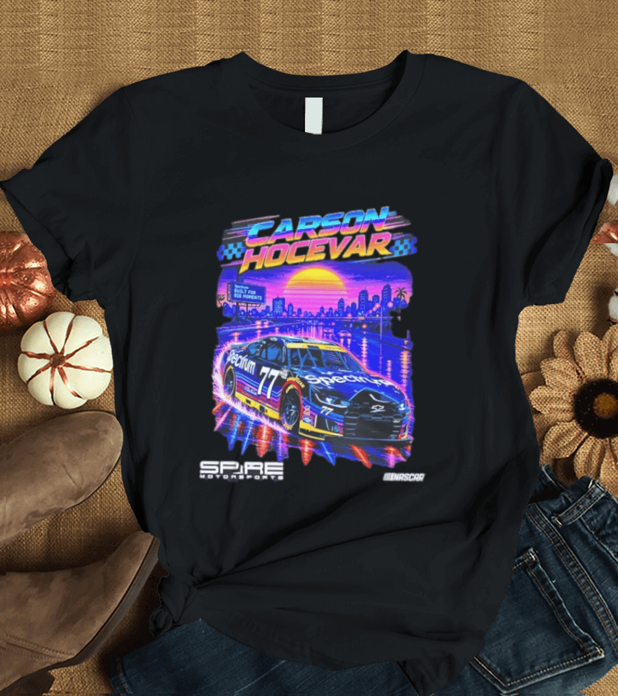 Carson Hocevar Spectrum Spire Motorsports No. 77 NASCAR Built For Big Moments T-Shirt