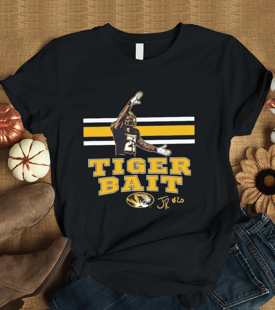 Missouri Tigers Football Tiger Bait JR #20 Jamal Roberts T-Shirt