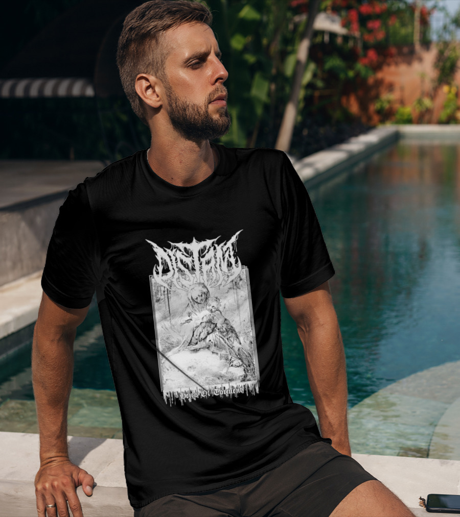 Distant Heirs Of Torment Angelic Figure Holding Sword Fantasy T-Shirt
