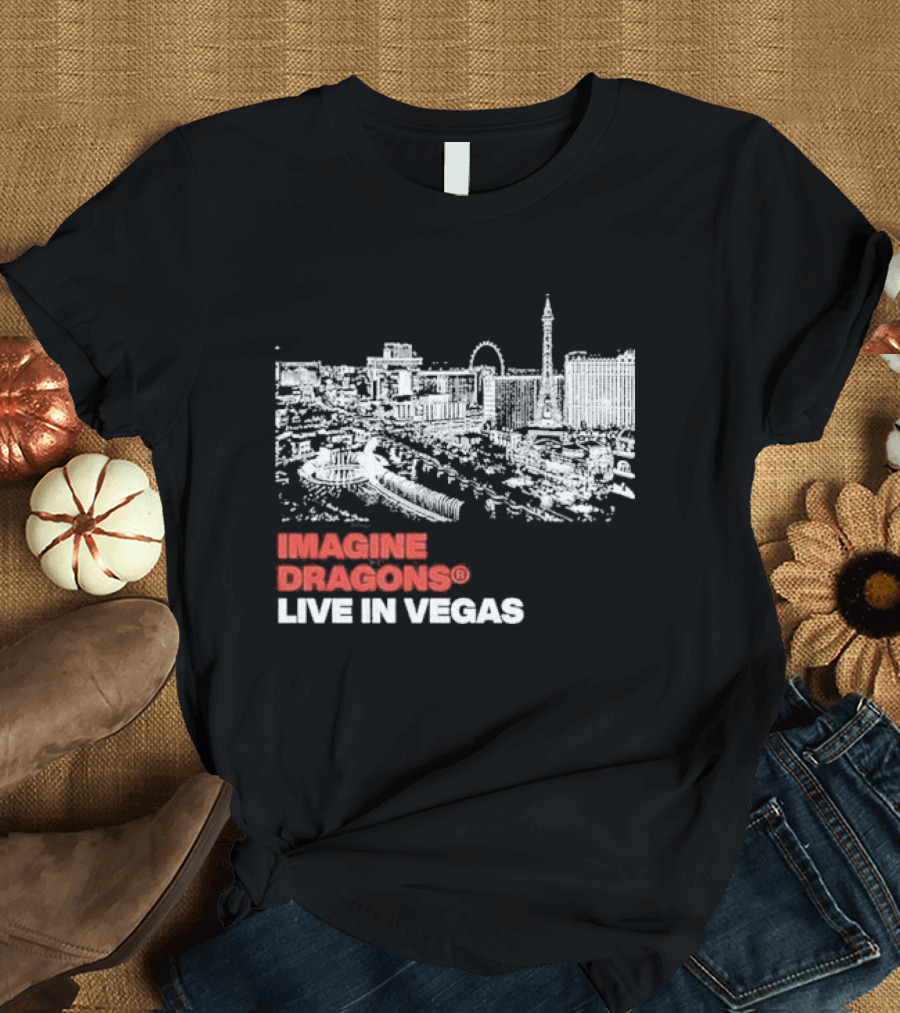 Imagine Dragons Live In Vegas Skyline Concert T-Shirt