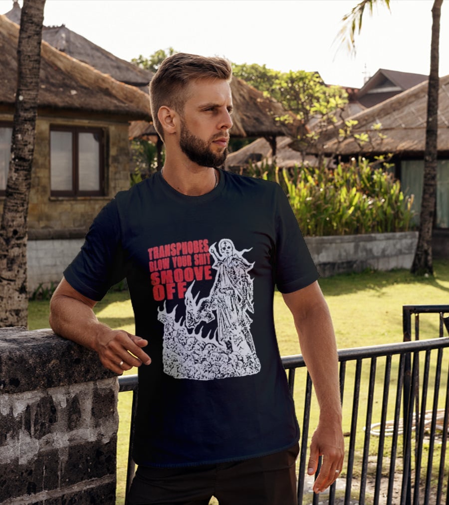 Transphobes Blow Your Smoove Off Flame Spirit T-Shirt