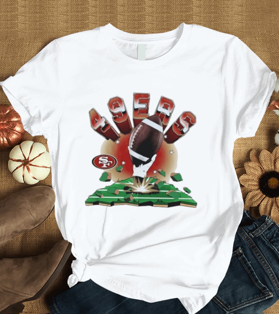 San Francisco 49ers Explosive Football 2026 Clubhouse T-Shirt