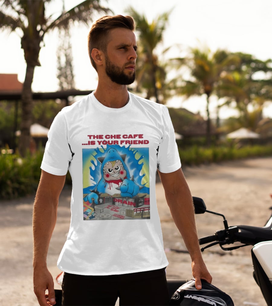 The Che Cafe Is Your Friend Drain Gaining Ground Street T-Shirt