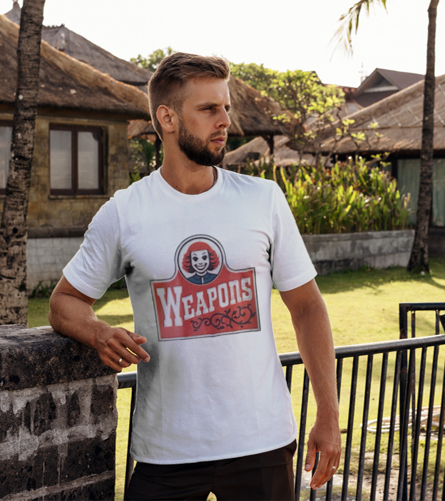 Weapons Little Audrey Face Red Whimsical Playful T-Shirt