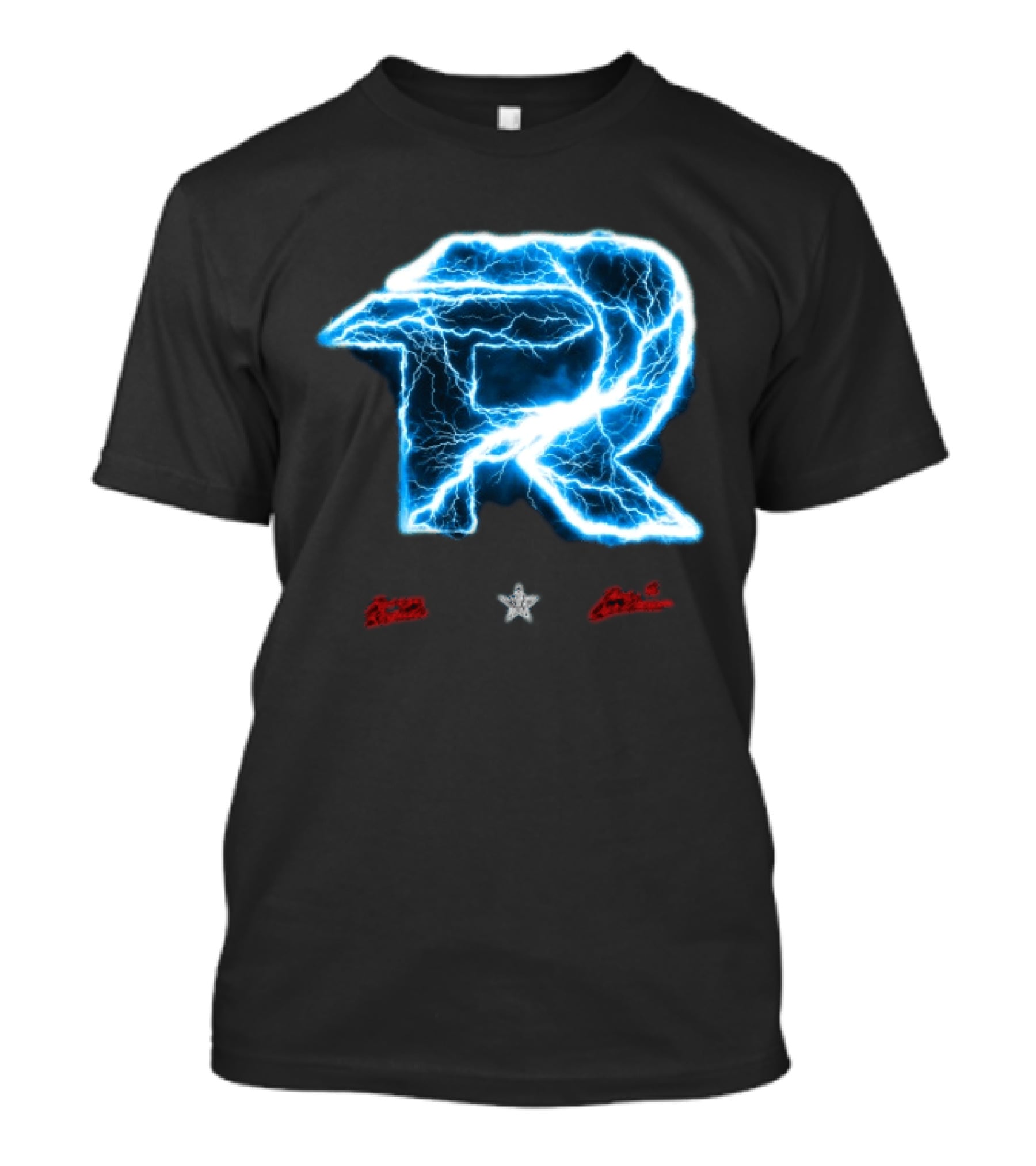 Fuerza Regida Lightning R Blue Electric Energy T-Shirt