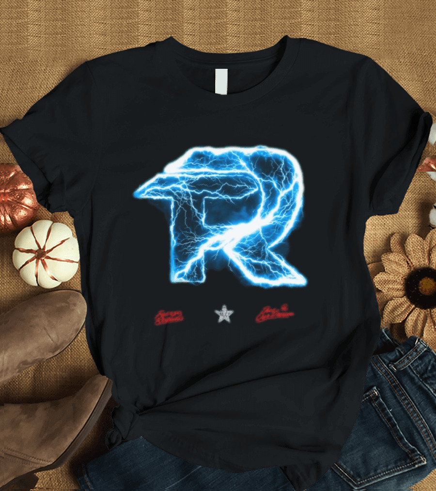 Fuerza Regida Lightning R Blue Electric Energy T-Shirt