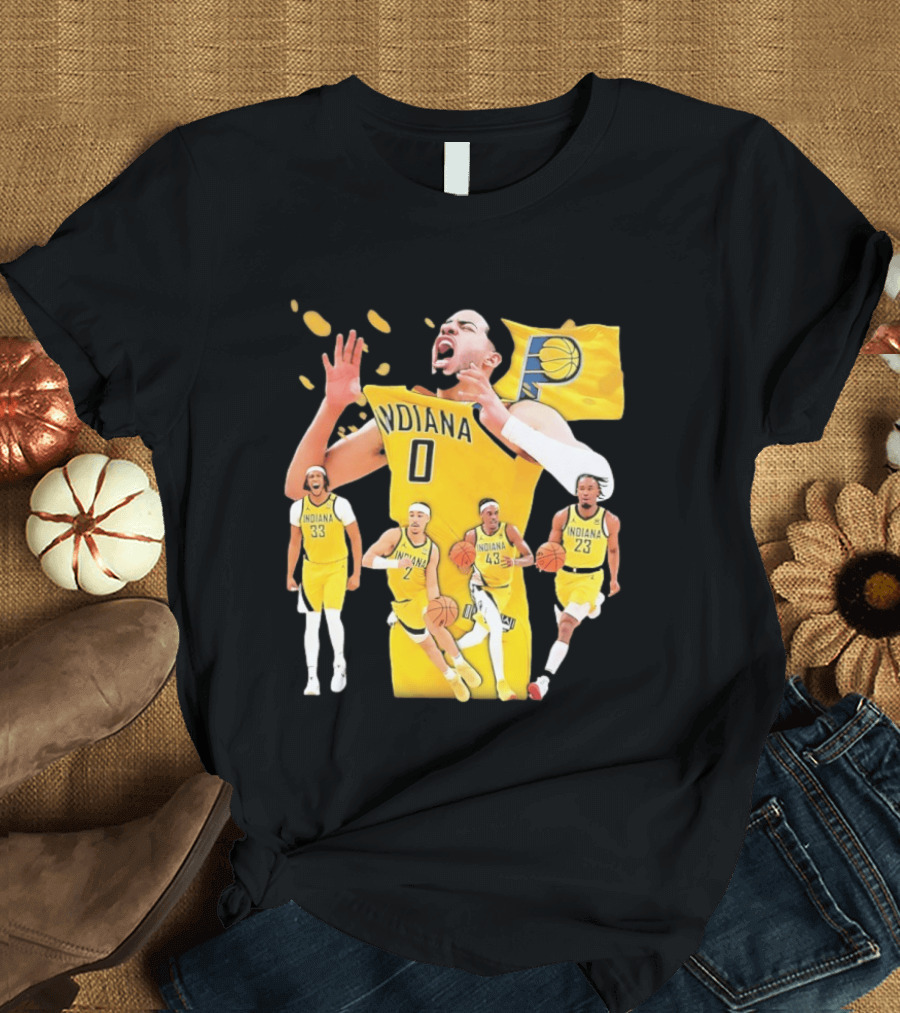 Indiana Pacers Players Collage NBA 2026 Pacer T-Shirt