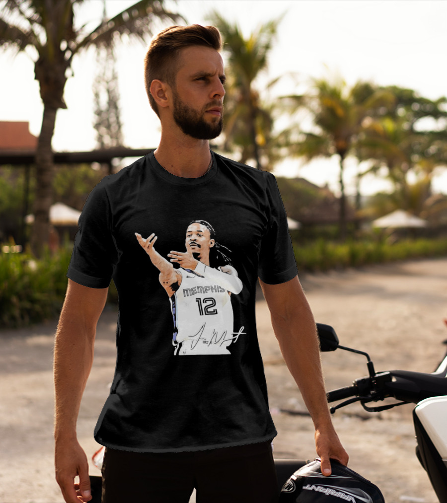 Ja Morant Memphis Grizzlies 12 Basketball Star Signature Edition 2026 T-Shirt