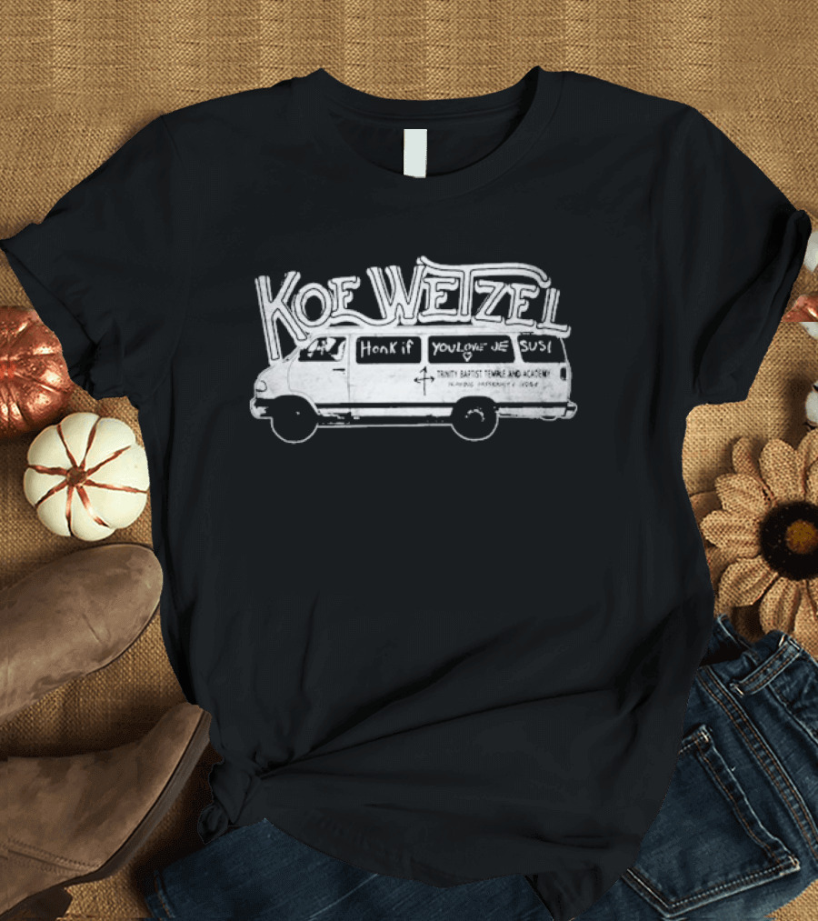 Koe Wetzel Honk If You Love Jesus Church Van T-Shirt