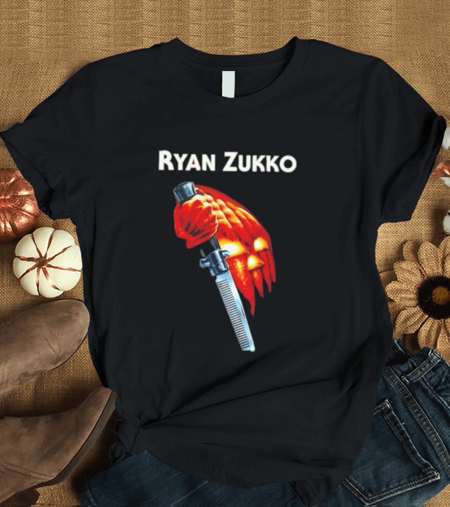Ryan Zukko Killer Pumpkin Comb Halloween T-Shirt
